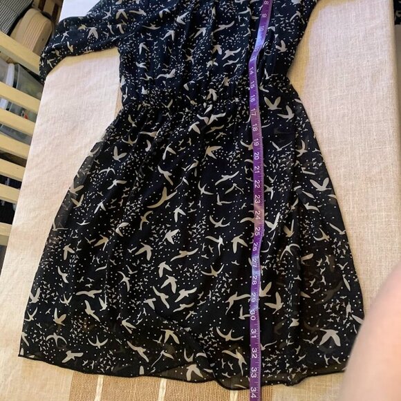 Sweet Storm Dress with sheer overlay and bird motif - Size L - Picture 6 of 8